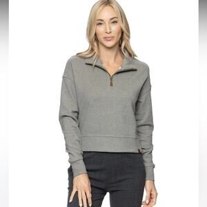 Fundamental Coast Maverick Quarter Zip Gunmetal Gray Size XS NWT